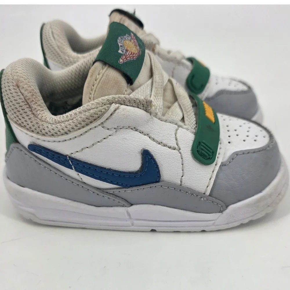 NIKE AIR JORDAN LEGACY 312 LOW SNEAKERS KIDS TODDLER SIZE 4C WHITE GREEN SHOES